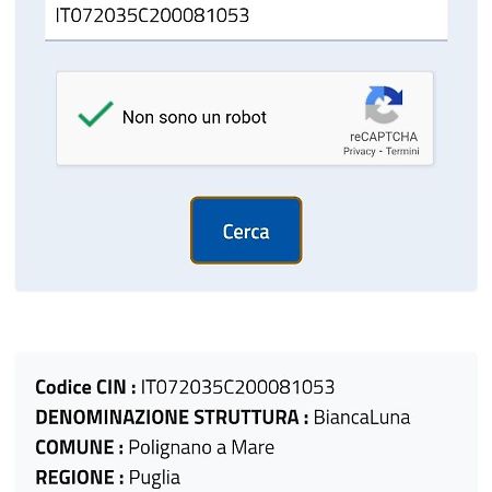 Biancaluna Polignano a Mare Eksteriør billede